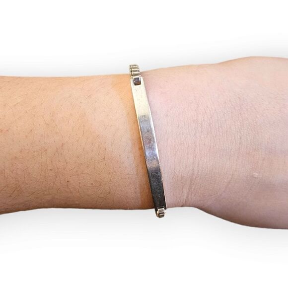 Tiffany & Co. Sterling Silver 925 2004 Venetian Link I.D. 7" Bracelet - Picture 15 of 15